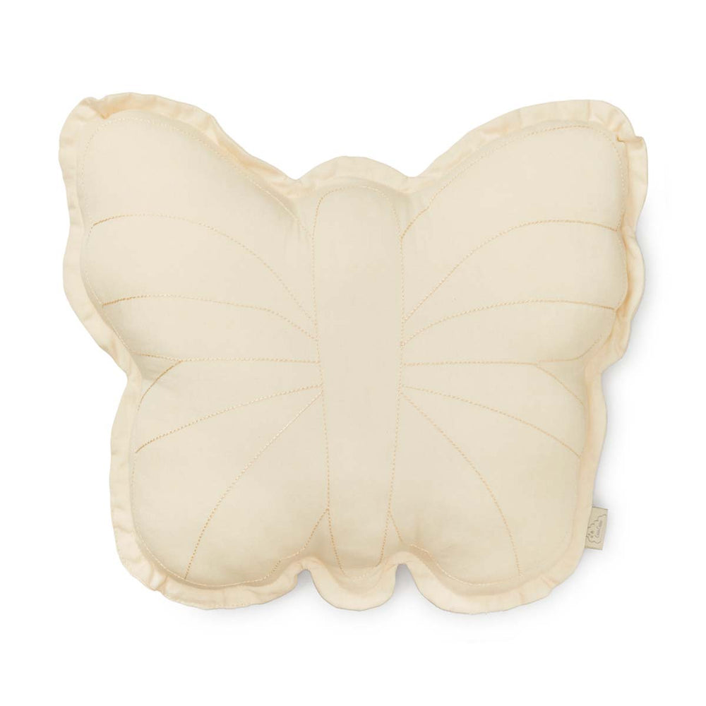 Verfraai de kinderkamer met het vlinder kussen antique white van Cam Cam Copenhagen. Leuk als decoratie, om mee te knuffelen of om mee te spelen. 100% organisch katoen. Afmeting 35x25 cm. VanZus