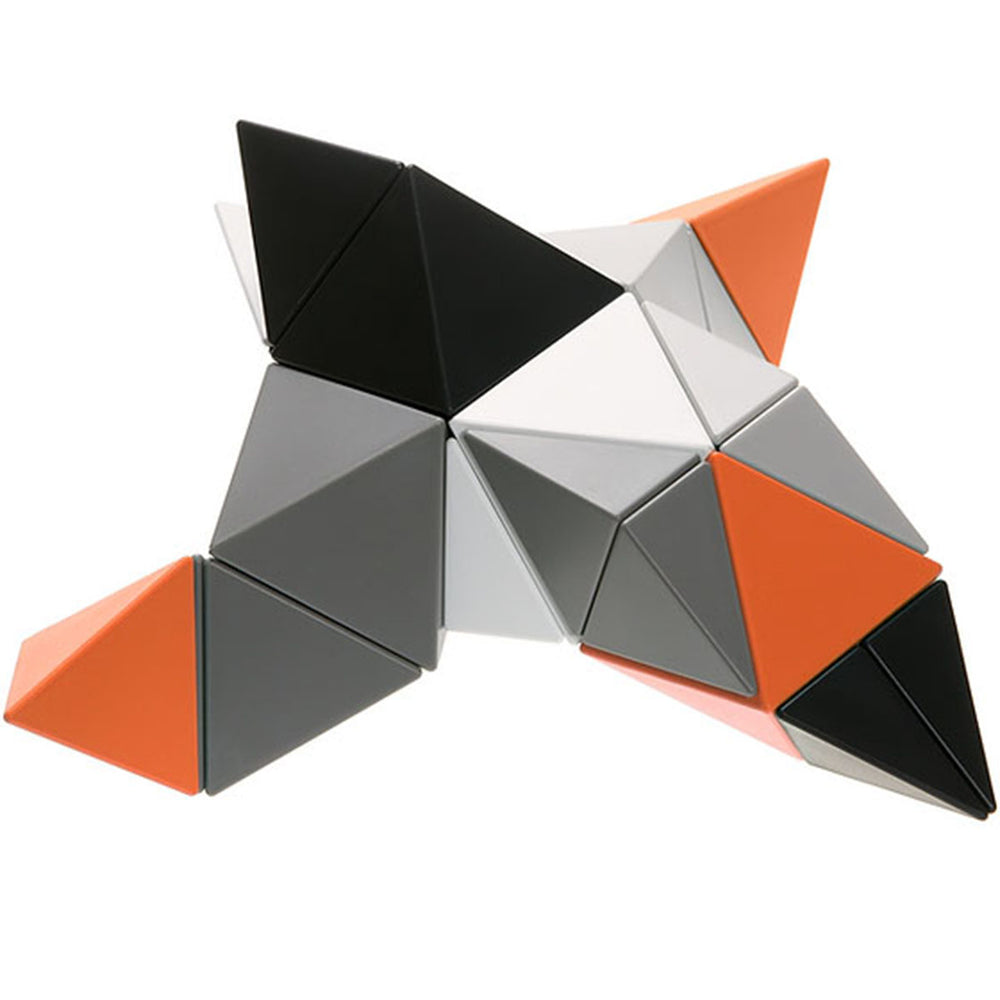Laat je verrassen door de Trido Greyscale Orange Large magnetische blokken, die op talloze manieren samenklikken. Met deze set magneetspeelgoed van 36 magnetische bouwstenen zijn de mogelijkheden eindeloos. VanZus.