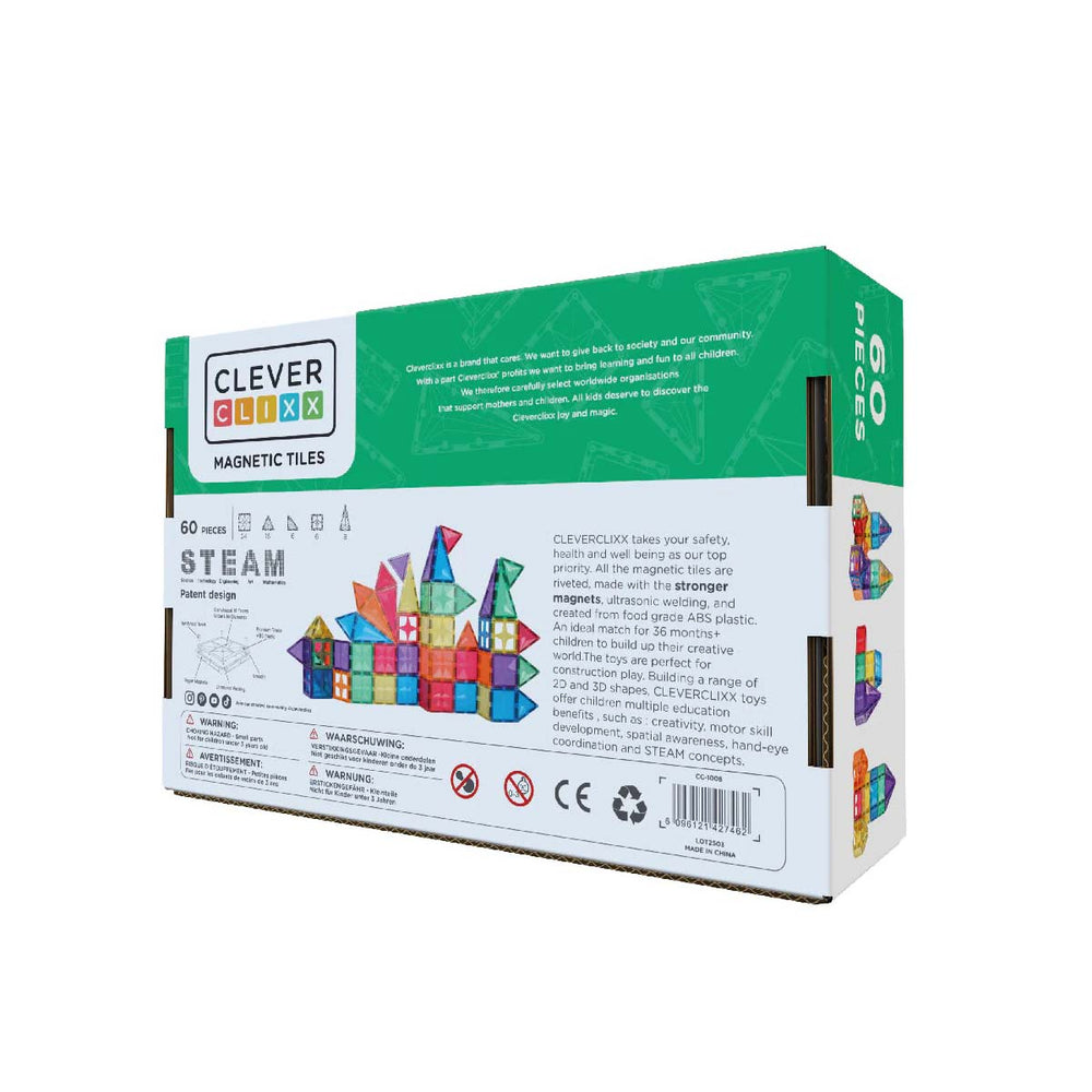 De Cleverclixx original pack intense 60 stuks is de perfecte set om het magnetisch bouwen mee te ontdekken. Met deze mooie set kan jouw kindje de tofste bouwwerken maken. VanZus.