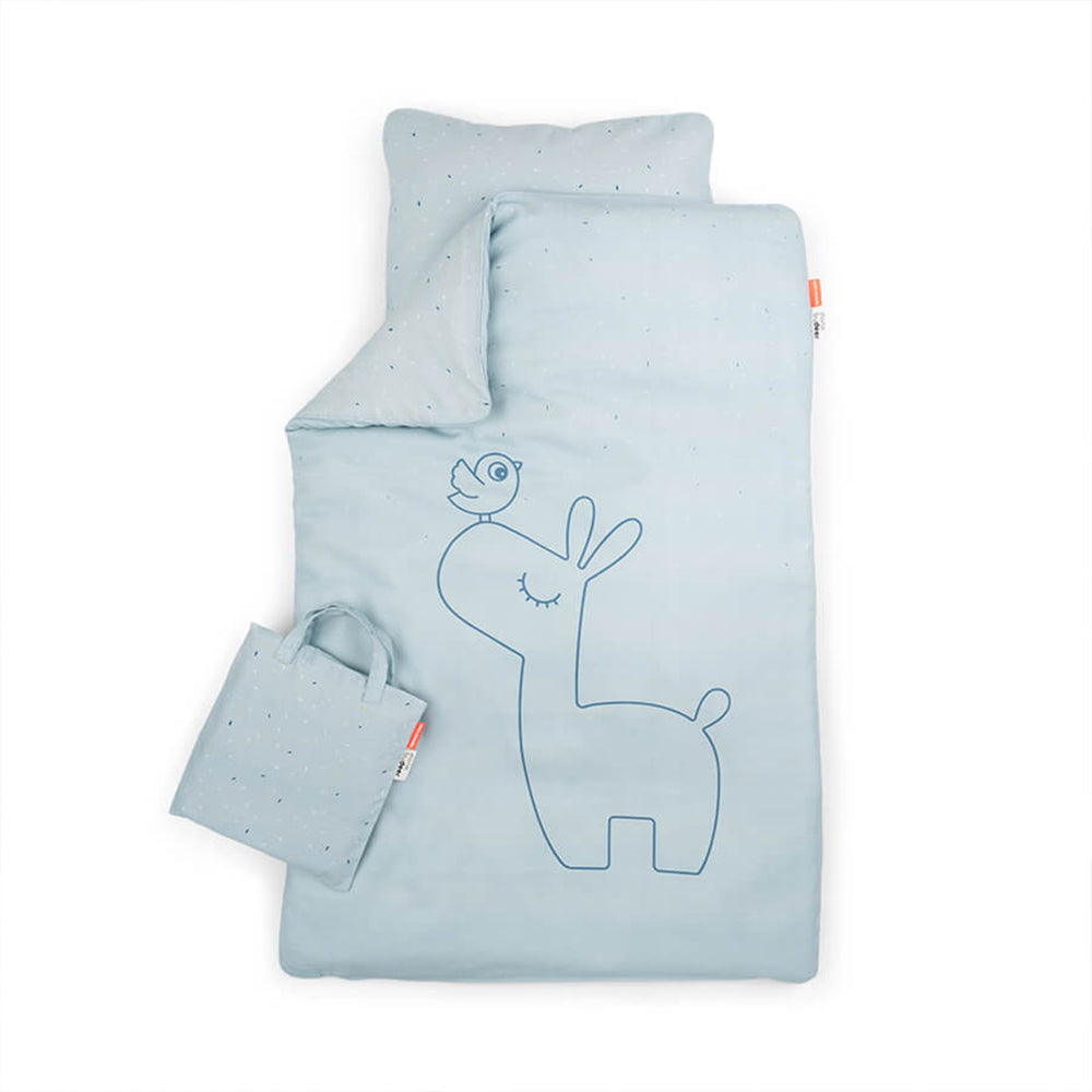 Met het superzachte en comfortabele Done by Deer beddengoed junior GOTS lalee blue slaapt je kleintje elke nacht als een roosje! Het blauwe lama kinderbeddengoed voelt fijn aan op de huid. VanZus.