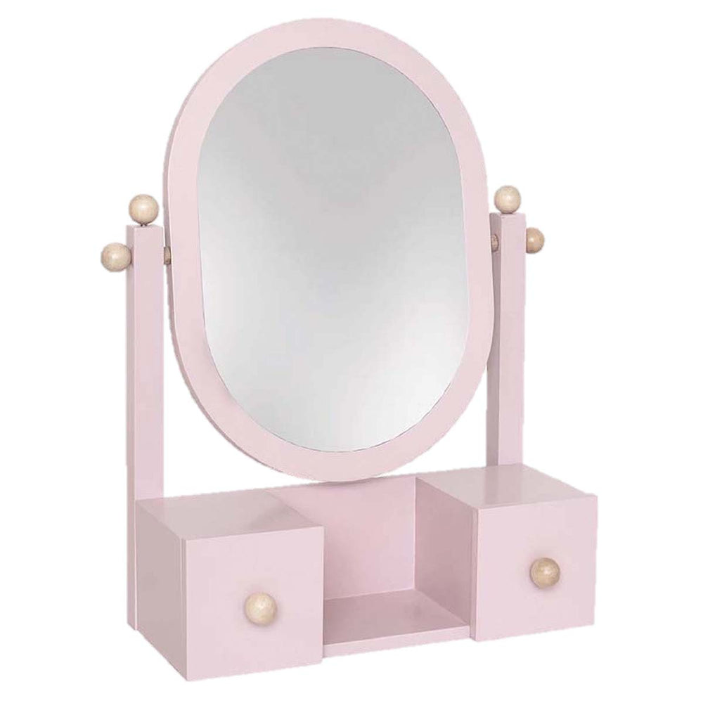 Speelruimte met glamour:  met de spiegel kaptafel van Jabadabado. Ontworpen voor kleine prinsessen en prinsen. Gemaakt van hoogwaardig hout met draaibare spiegel. Voor eindeloos speelplezier! VanZus