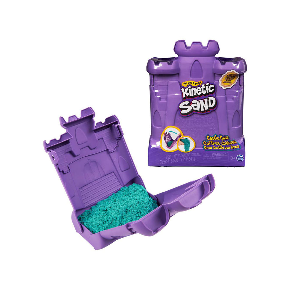 Met deze castle case speelset van het merk Kinetic Sand kan je kindje zelf geweldige zandkastelen vormen. Het is een geweldige set om lekker creatief mee bezig te zijn en de fantasie de vrije loop te laten! Met de unieke Kinetic Sand-formule kun je wat je maar bedenkt gemakkelijk vormgeven en kneden. VanZus