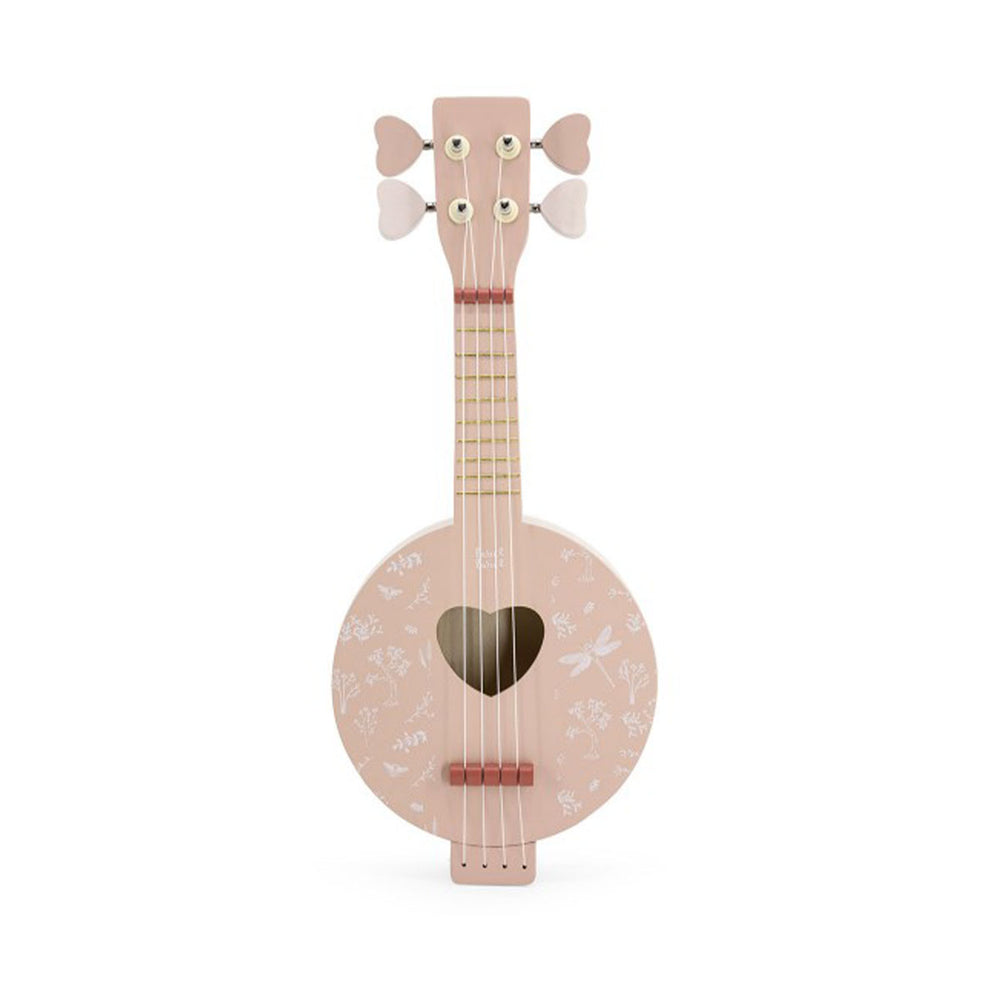 Laat je kindje kennis maken met muziek met deze fantastische houten banjo in de kleur roze van het leuke merk Label Label. Deze prachtige banjo is niet alleen leuk om mee te spelen, maar ziet er ook fantastisch uit! VanZus