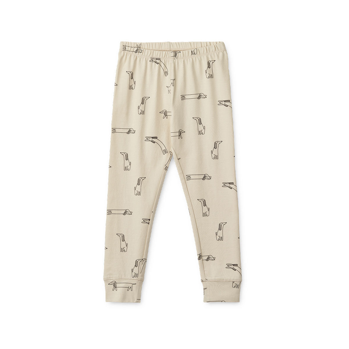 Kijk hoe leuk deze Liewood Wilhelm pyjama dogs/sandyblossom is!  Deze leuke kinderpyjama is beige en heeft een print met schattige hondjes. De stof van de pyjama is gemaakt van 95% biologisch katoen. Dat maakt het extra zacht voor de huid. VanZus