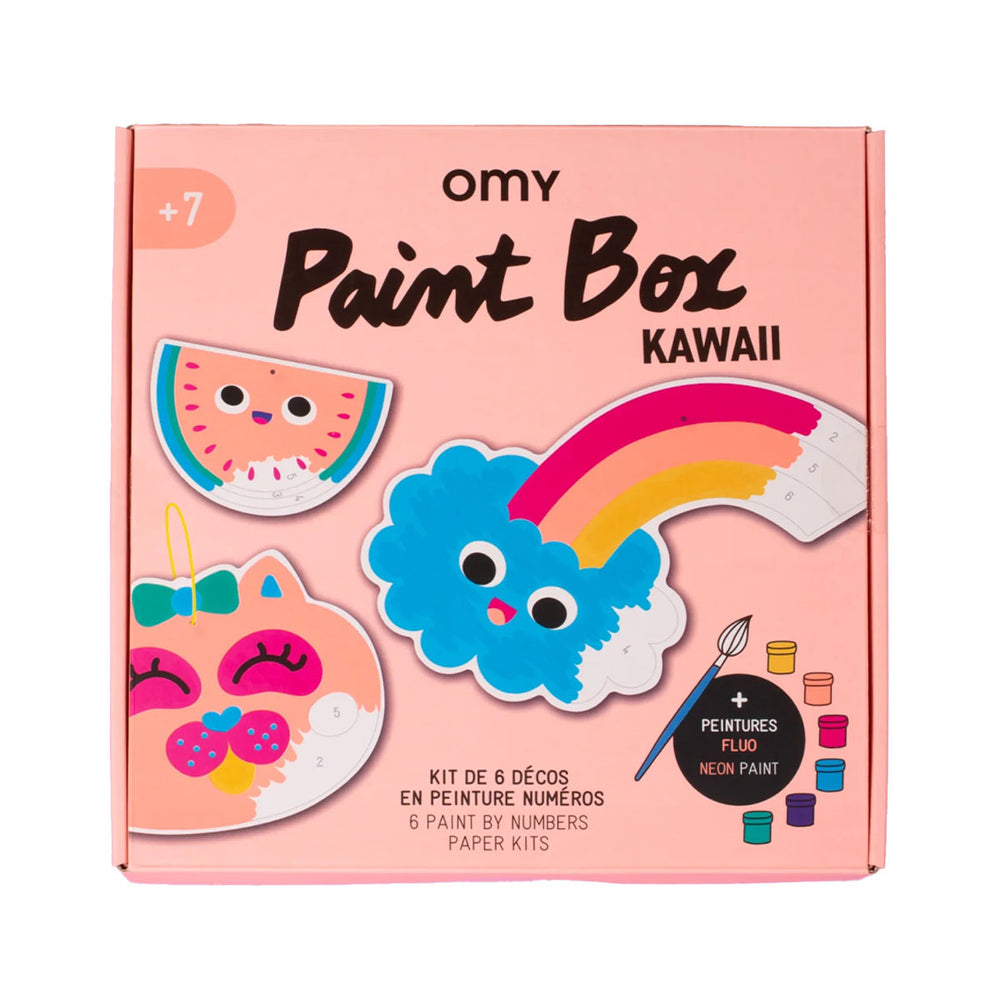 Verven maar! Met de OMY paint box kawaii kun je verven op nummer met acrylverf. Maak de leukste illustraties op het papier door de nummers te volgen en elk nummer een andere kleur te geven. VanZus
