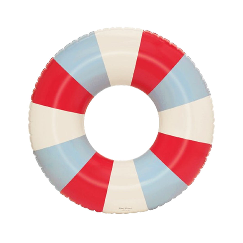 De Petites Pommes Anna zwemband in de kleur nordic signal is een opblaasbare zwemband met een diameter van 60cm. Met deze zwemring kan jouw kindje heerlijk relaxen en zwemmen in het zwembad of de zee. VanZus.