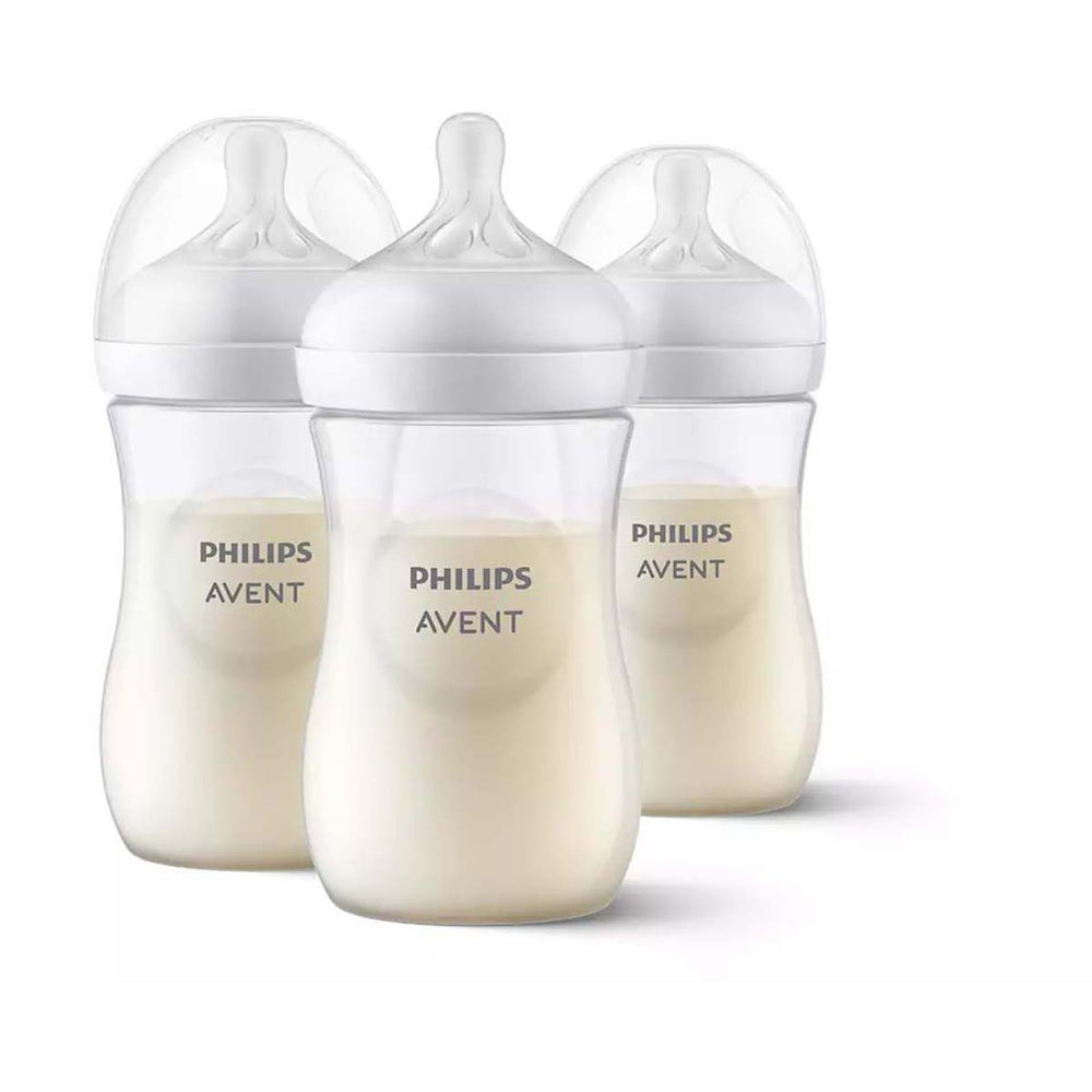 De Philips Avent babyflessen natural response 260 ml 3 stuks met natural response speen ondersteunen het natuurlijke zuigritme van je baby. Inhoud: 3x 260 ml. Vanaf 1+ maand. Speen voor 1+ maand (uitvloei 2 druppels). VanZus.