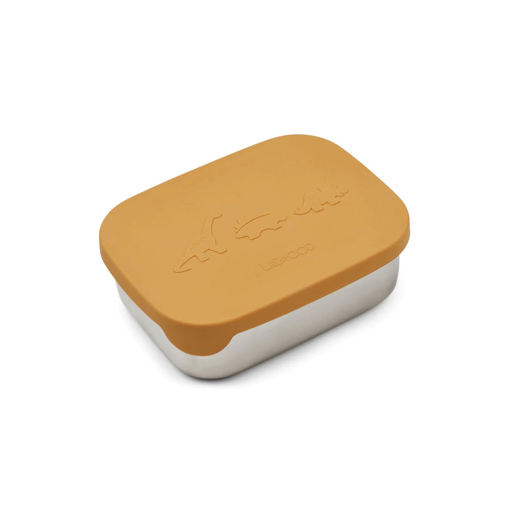 De Liewood arthur lunchbox dino yellow mellow is ideaal om je lunch in mee te nemen naar school of om snacks in te bewaren tijdens een dagje weg. De lunchbox heeft drie compartimenten, heel handig! VanZus.