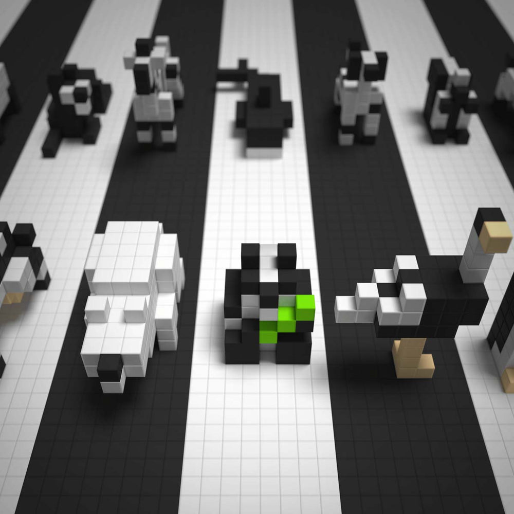 Met de PIXIO Black & White Animals kun je je creativiteit helemaal kwijt. Met deze magnetische blokken kun je 3D pixel kunstwerken maken. In de set vind je 195 magnetische blokken in 4 verschillende kleuren. In de app word je stap voor stap meegenomen om de mooiste creaties te maken met dit toffe magneetspeelgoed! VanZus.