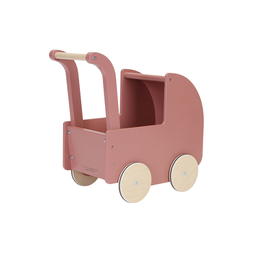 De retro poppenwagen van Little Dutch is perfect om je kindje te helpen bij het zetten van de eerste stapjes. De poppenwagen is ook een echte eyecatcher door het lieve Flowers & Butterflies dessin. VanZus