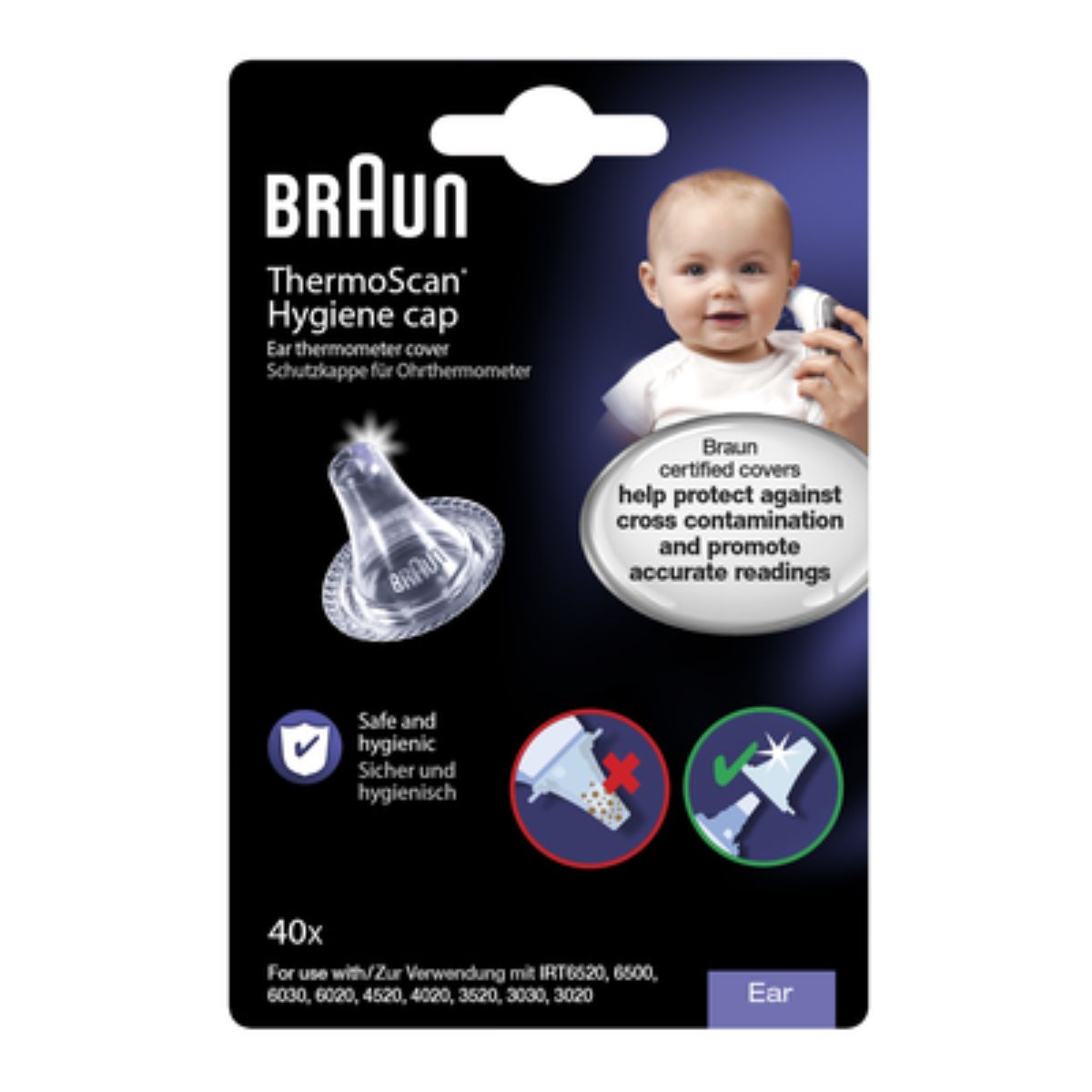 De Braun thermoscan lens filters zijn hygiënische lensfilters voor eenmalig gebruik bij de Braun thermoscan. Hiermee zorg je voor de beste kwaliteit voor je verkouden kleintje! VanZus