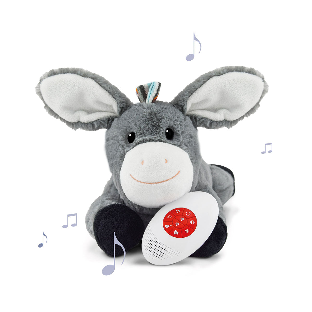 Wil jij jouw baby helpen om in slaap te vallen en te blijven? Dan biedt de ZAZU hartslagknuffel Don the donkey heartbeat de oplossing met deze schattige hartslag- en muziekknuffel in de vorm van een ezel. VanZus.