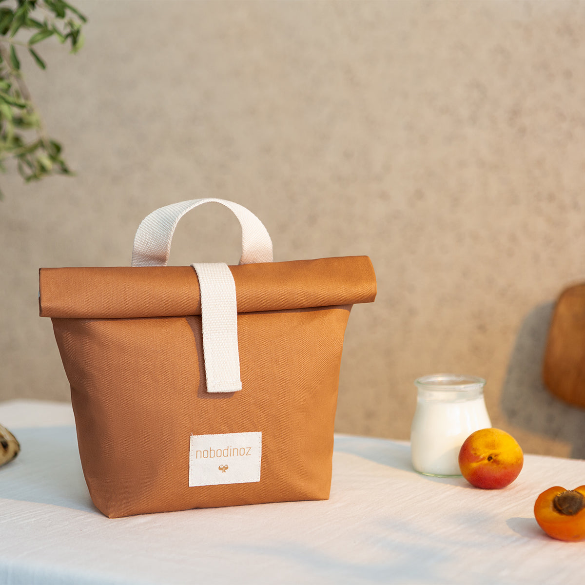 Nobodinoz Sunshine eco lunch bag cinnamon