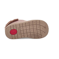 Stijlvol, comfortabel en veilig: de Shoesme baby-proof schoen  in taupe pink. Speciaal ontworpen voor kindjes die hun eerste stapjes zetten. Met veter en anti-slipzool. In verschillende kleuren en maten. VanZus