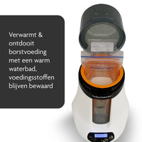 De safe & smart flesverwarmer van Baby Brezza is gemaakt voor zowel het verwarmen van borstvoeding als voor het verwarmen van kunstvoeding.  Met de twee instellingen kies je of je kindje moedermelk krijgt of flessenvoeding. Het apparaat is ook met de app te bedienen. VanZus