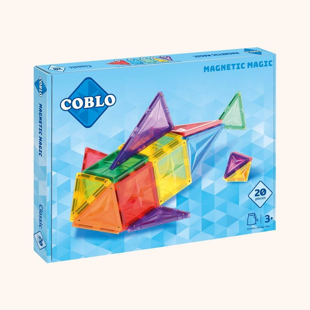 Veelzijdige bouwblokken: Coblo Classic 20 stuks! Gemaakt van hoogwaardig materiaal voor einde-loos bouw- en speelplezier, inclusief handige opbergzak. Perfect voor thuis, op school of onderweg! VanZus