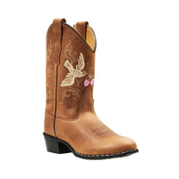 De Copenhagen Colors limited cowboylaarzen cognac dove cognac combineren stijl met stevigheid. Het bruine leer voelt soepel aan en vormt zich naar de voet. VanZus