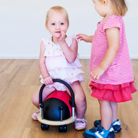 Deze onwijs mooie loopwagen van Wheelybug heeft het uiterlijk van een lieveheersbeestje. Het schattige lieveheersbeestje is gemaakt van hout en PU-leer. Zacht, makkelijk schoon te maken en kindvriendelijk! VanZus