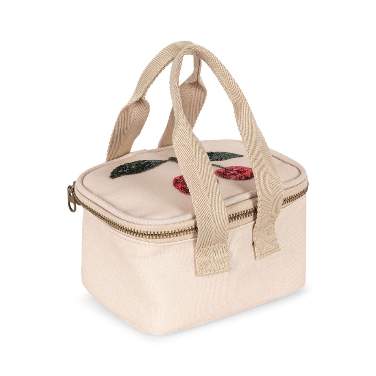De Konges Slojd mini thermo koeltas in de variant cherry is perfect voor het bewaren van de lunch of andere snacks van je kleintje. Deze handige lunchtas is gemaakt van 100% polyester en heeft een isolerende werking. VanZus