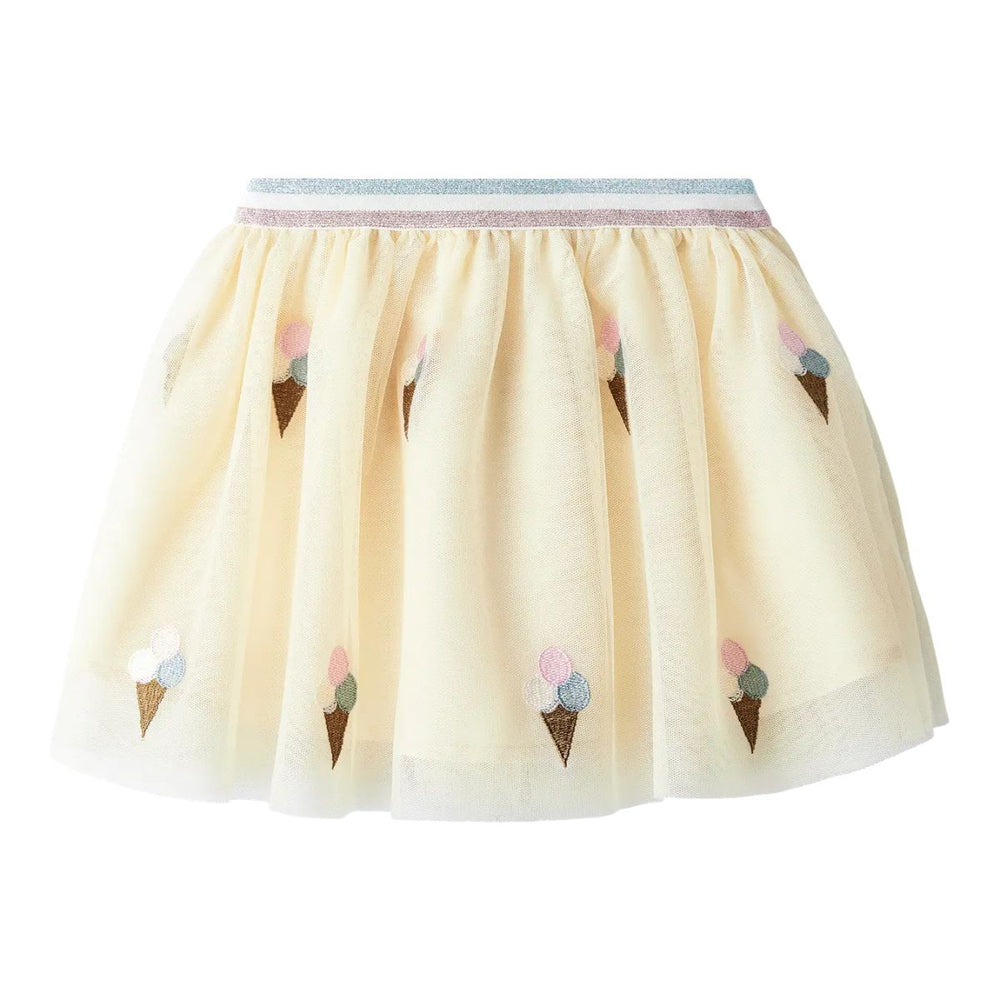 Laat je kleintje stralen met het jisene tule rokje in de kleur bleached sand van het merk Name It. Dit lieve rokje is gemaakt van meerdere lagen zachte tule en heeft een lichte, luchtige uitstraling. VanZus