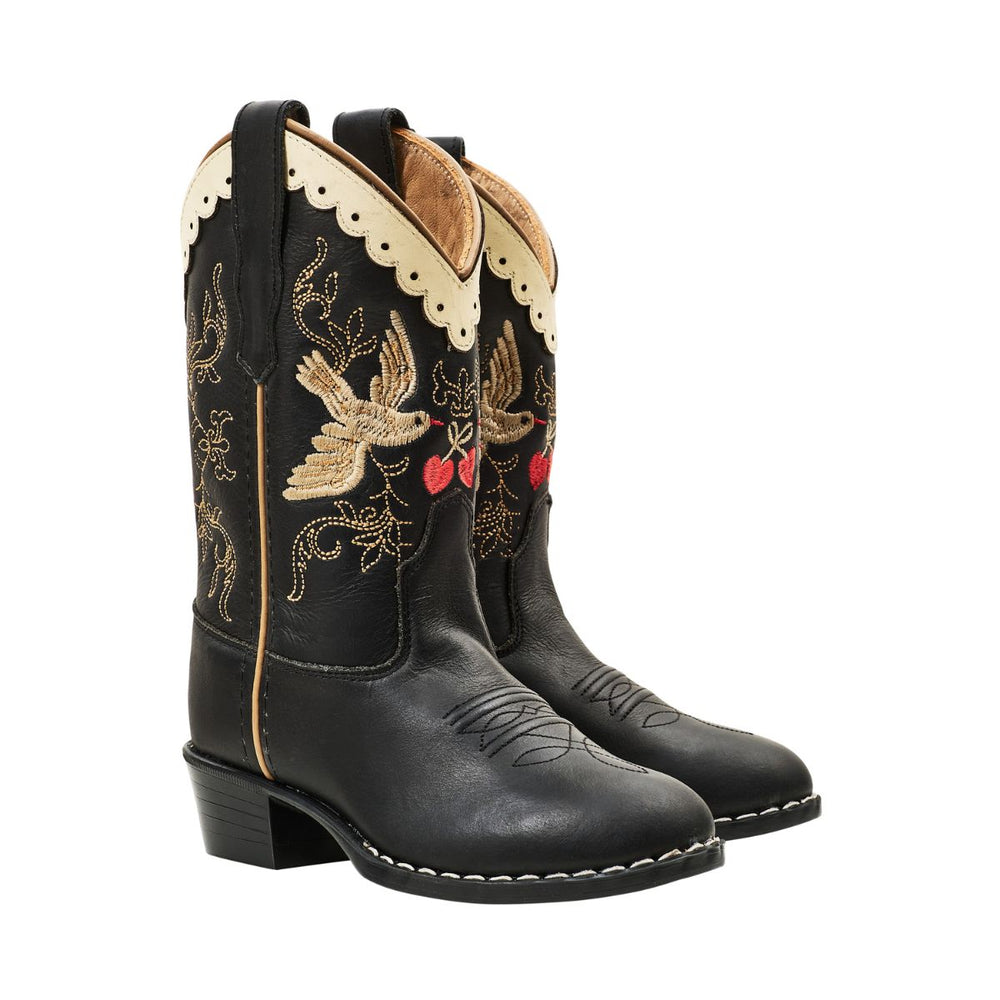 De Copenhagen Colors limited cowboylaarzen black dove black zijn robuuste leren laarzen in klassiek zwart. Het ontwerp heeft een verfijnde afwerking en stevige zool. VanZus
