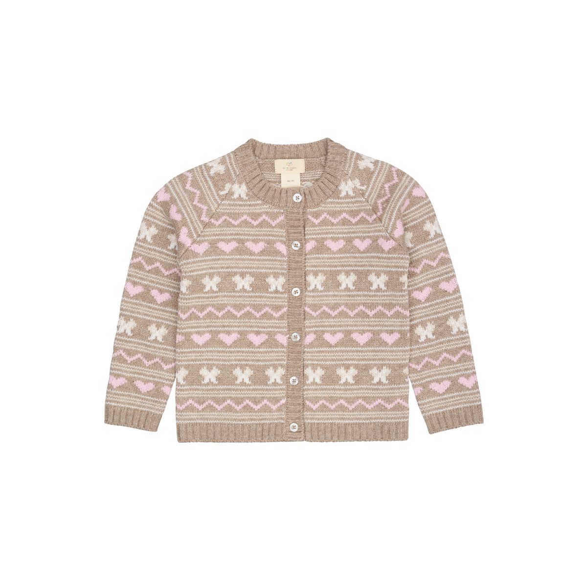 Het Copenhagen Colors cashmere vestje sand is een fijn gebreid vestje in beige met witte en roze accenten. De knoopjes aan de voorkant maken het makkelijk om aan te trekken. VanZus