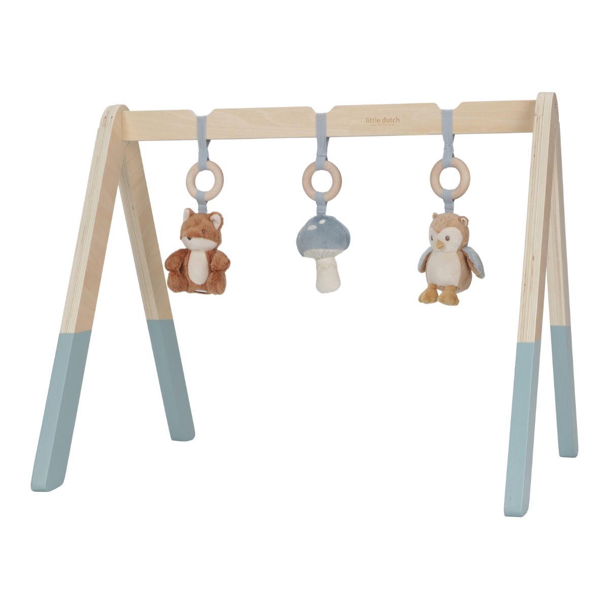 De Little Dutch babygym uit de forest friends-collectie is kleurrijk en prikkelt de nieuwsgierigheid van je baby met schattige bosvriendjes en diverse speelelementen. Ideaal als kraamcadeau! VanZus