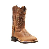 De Copenhagen Colors limited ranger gevoerde cowboylaarzen cognac bow cognac zijn winterlaarzen met karakter. De binnenkant is gevoerd met wol, de buitenkant is van sterk leer. VanZus