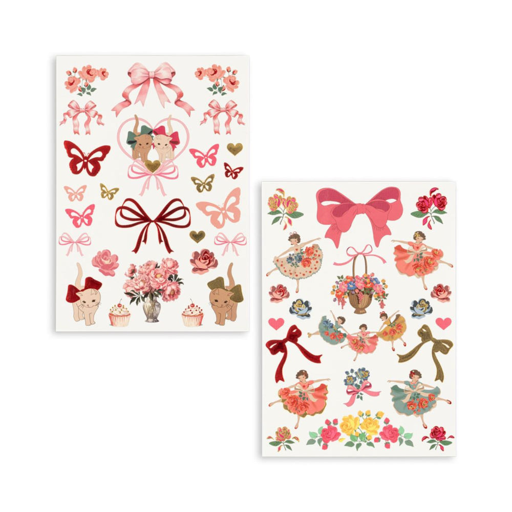 De Konges Slojd plaktattoos in de variant pink zijn perfect voor kinderen die van tattoo's houden! Deze set bevat verschillende plaktattoos voor kinderen met een lief en schattig, roze thema. Deze plaktattoos zijn gemakkelijk aan te brengen en kunnen worden verwijderd zonder dat de tere huid wordt beschadigd. VanZus