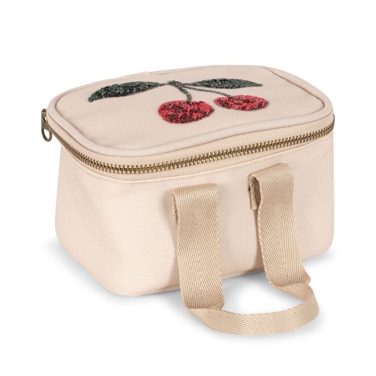 De Konges Slojd mini thermo koeltas in de variant cherry is perfect voor het bewaren van de lunch of andere snacks van je kleintje. Deze handige lunchtas is gemaakt van 100% polyester en heeft een isolerende werking. VanZus
