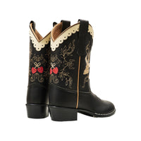 De Copenhagen Colors limited cowboylaarzen black dove black zijn robuuste leren laarzen in klassiek zwart. Het ontwerp heeft een verfijnde afwerking en stevige zool. VanZus