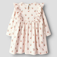 De Lil' Atelier lavo ena romperjurk in silver peony cherry is een prachtige jurk die de garderobe van je kind een stijlvolle upgrade geeft. VanZus
