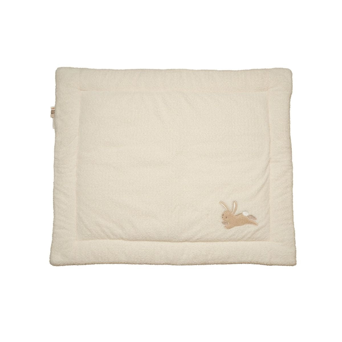 Het Little Dutch boxkleed baby bunny biedt comfort en stijl voor je kleintje. Met een schattig konijnenmotief en zachte teddy stof. 80x100 cm. VanZus