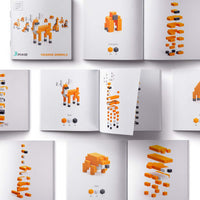 Met de PIXIO Orange Animals kun je je creativiteit helemaal kwijt. Met deze magnetische blokken kun je 3D pixel kunstwerken maken. In de set vind je 162 magnetische blokken in 3 verschillende kleuren. In de app word je stap voor stap meegenomen om de mooiste creaties te maken met dit toffe magneetspeelgoed! VanZus.