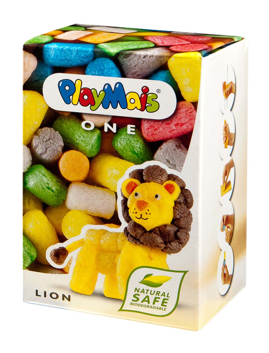 Lekker knutselen met de ONE lion set van PlayMais. Inhoud: >70 bouwstenen, een spons en een handige gebruiksaanwijzing. Natuurlijk, veilig en 100% biologisch afbreekbaar. VanZus