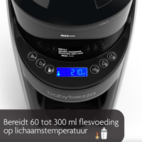 Je redder in nood heb je gevonden met de formula pro advanced flesvoedingmaker all black van Baby Brezza. Maak een flesje klaar op de juiste temperatuur met één druk op de knop! Het apparaat mengt, verwarmt en doseert melkpoeder automatisch met slechts één druk op de knop tot de juiste dikte en temperatuur. VanZus