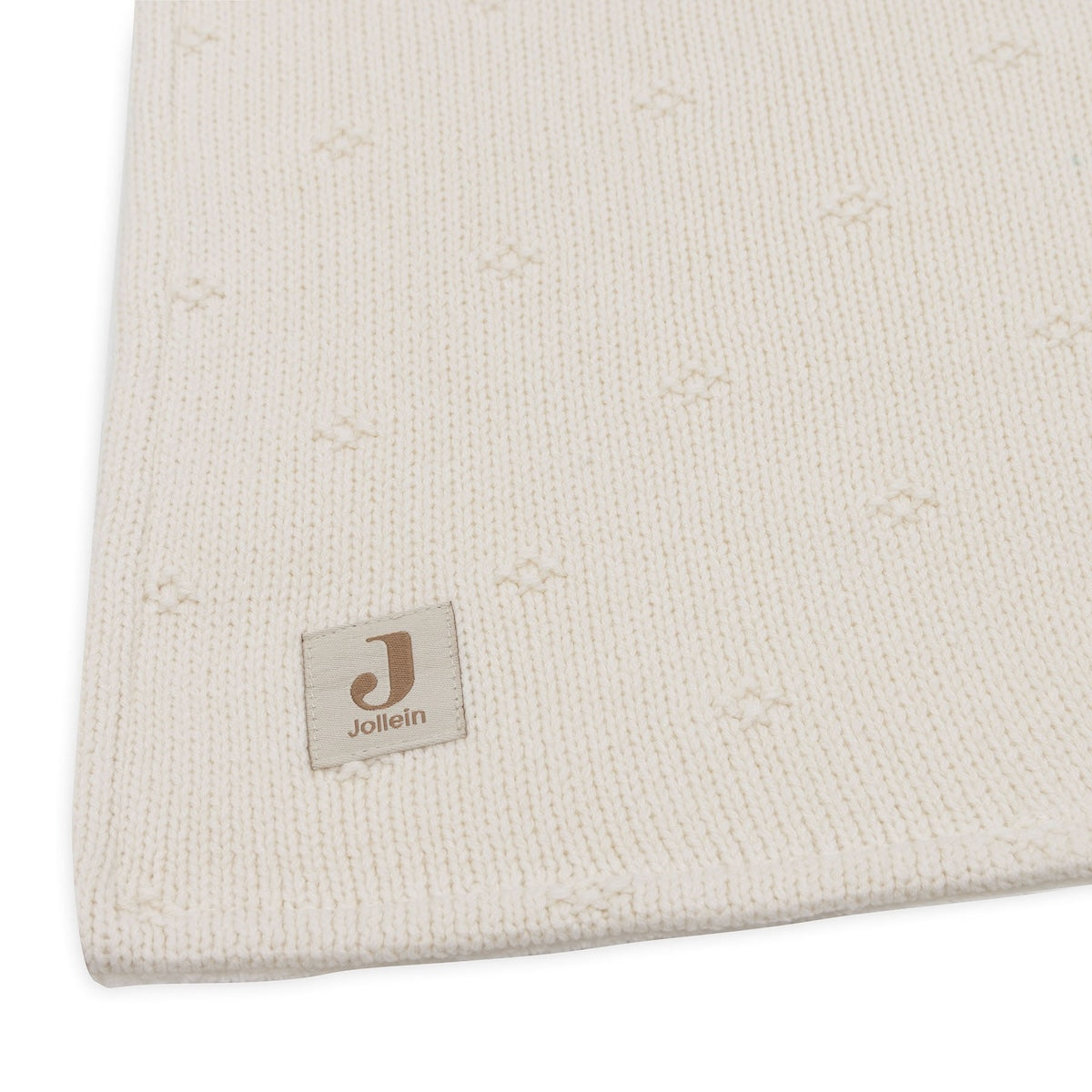 Jollein cosy knit deken ledikant ivory