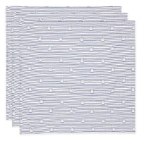 Praktisch en stijlvol: de hydrofiele doek small van Jollein in miffy stripe navy. Inhoud 3-pack, afmeting 75x75 cm, met schattige nijntje print. Ook in biscuit verkrijgbaar. VanZus
