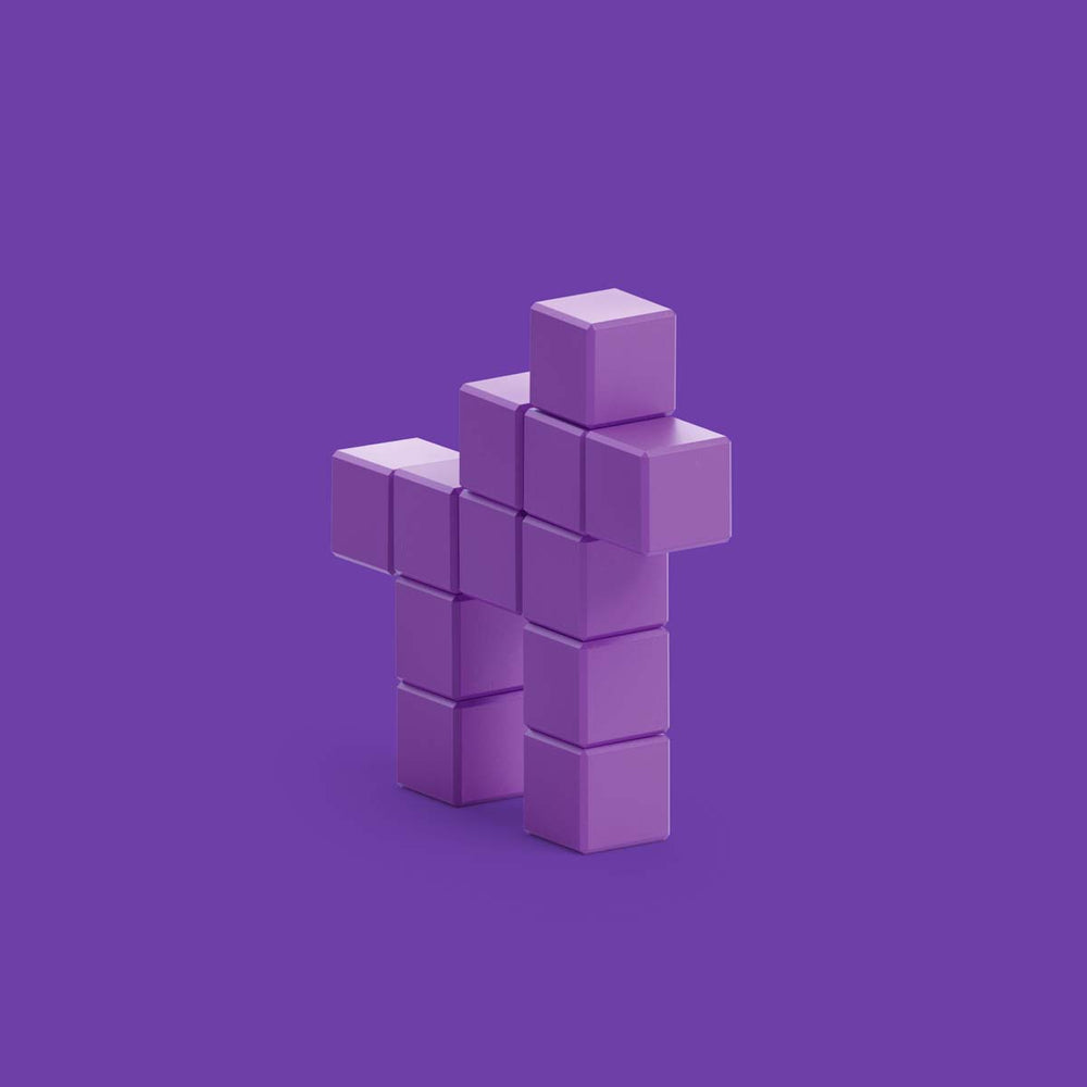 Met de PIXIO Horse Violet set kun je je creativiteit helemaal kwijt. Met deze magnetische blokken maak je de leukste 3D pixel kunstwerken. Met deze set maak je een paars paardje. VanZus.