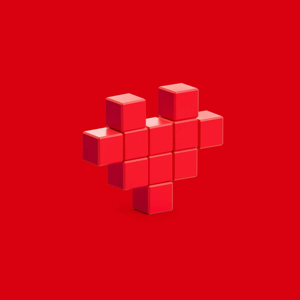 Met de PIXIO Heart Red set kun je je creativiteit helemaal kwijt. Met deze magnetische blokken maak je de leukste 3D pixel kunstwerken. Met deze set maak je een mooi rood hartje. VanZus.