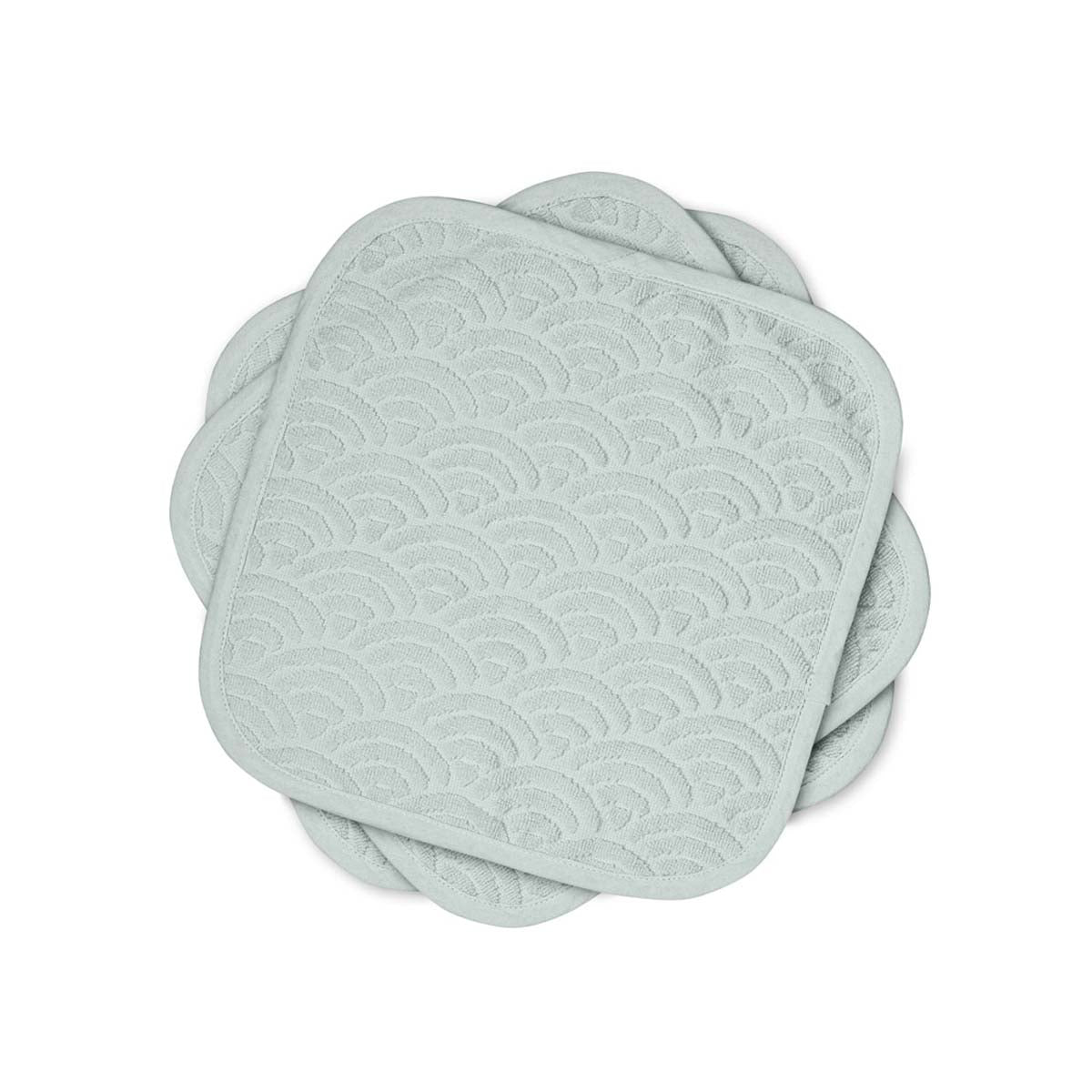 Onmisbaar voor de verzorging van jouw mini: de 3-pack wasdoekjes in classic green. Functionele washandjes, van 100% organisch katoen, zacht en absorberend. Met een sierlijk randje. Machinewasbaar op 40 graden. VanZus