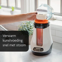 De safe & smart flesverwarmer van Baby Brezza is gemaakt voor zowel het verwarmen van borstvoeding als voor het verwarmen van kunstvoeding.  Met de twee instellingen kies je of je kindje moedermelk krijgt of flessenvoeding. Het apparaat is ook met de app te bedienen. VanZus