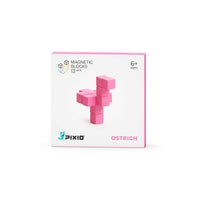 Met de PIXIO Ostrich Pink set kun je je creativiteit helemaal kwijt. Met deze magnetische blokken maak je de leukste 3D pixel kunstwerken. Met deze set maak je een roze struisvogel. VanZus.