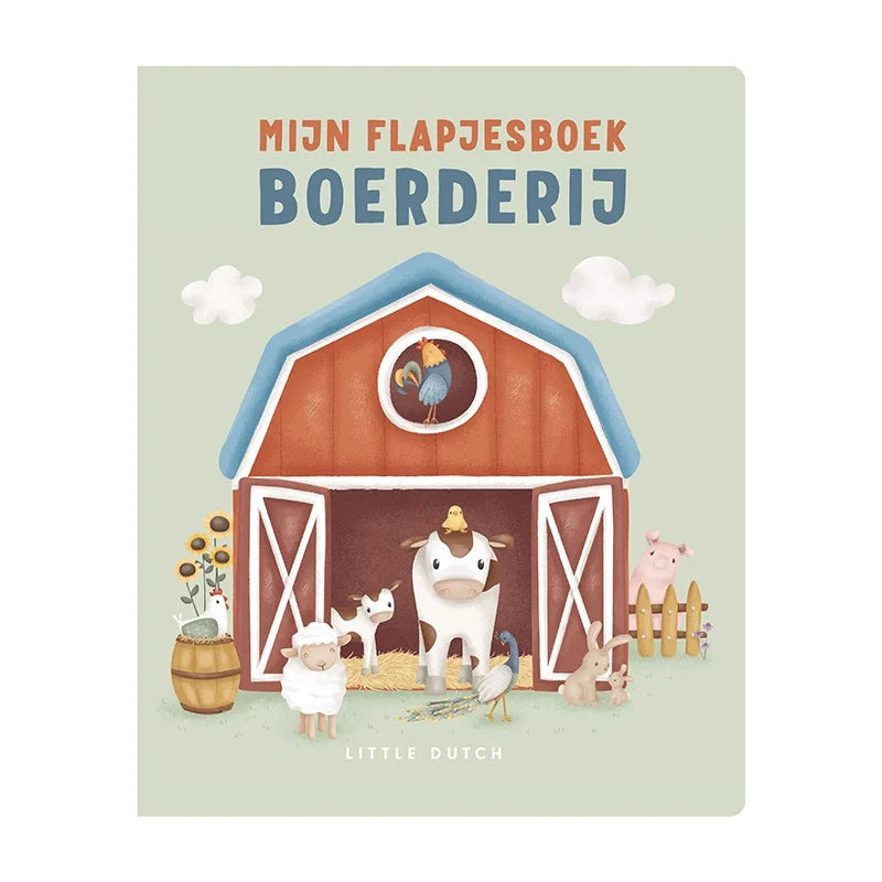 Beleef het boerderijleven met Little Dutch mijn flapjesboek boerderij. Vrolijke illustraties en flapjes voor uren leesplezier. Bestel bij VanZus!