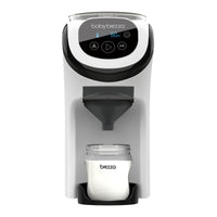 De nieuwe Baby Brezza formula pro mini flesvoedingmaker is een geweldig apparaat om razendsnel een warme fles voor je kleintje te maken.  Het apparaat mengt, verwarmt en doseert melkpoeder automatisch met slechts één druk op de knop tot de juiste dikte en op lichaamstemperatuur. VanZus