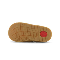 Perfect voor kleintjes: de Shoesme baby-proof laarsjes in cognac. Met elastische stukken, ritssluiting, antip-slip en flexibele zool. In de kleuren cognac en taupe. VanZus