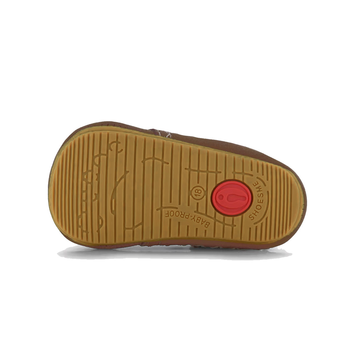 Stijlvol, comfortabel en veilig: de Shoesme baby-proof schoen met franjes in brown. Speciaal ontworpen voor kindjes die hun eerste stapjes zetten. Met veter en anti-slipzool. In verschillende kleuren en maten. VanZus