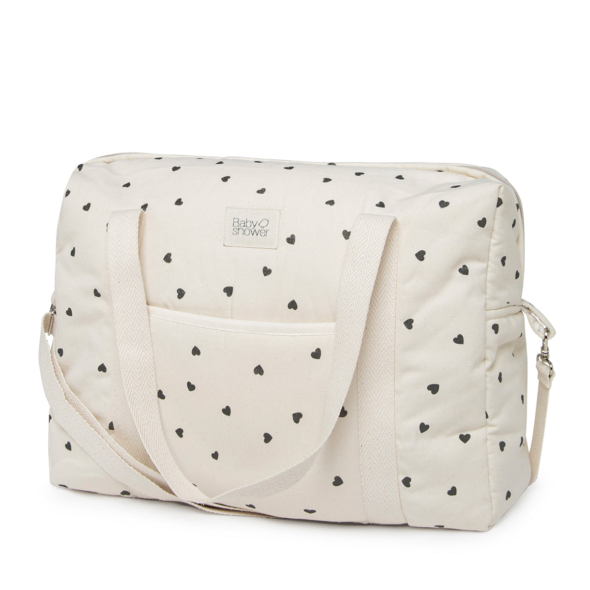 Op zoek naar een stijlvolle luiertas? De mombag camila in rock & love van Babyshower is perfect voor onderweg. Handige afsluitbare tas met vakjes, lange hengsels en verstelbare cross-body riem. VanZus