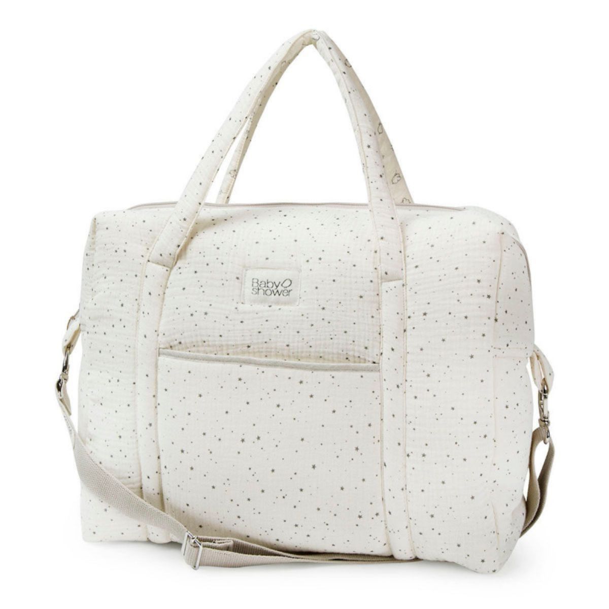 De kinderwagentas camila in vanilla sky is perfect als je op pad gaat met je kindje. Handige afsluitbare tas met vakjes, verstelbare cross-body riem en draaghengsels. Luxe teddy stof. VanZus