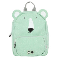 Met de Trixie Mr. Polar Bear rugzak ben je klaar voor avontuur! In deze groene schooltas kan je al je spulletjes kwijt. De groene rugzak komt in de vorm van een vrolijke ijsbeer. VanZus.